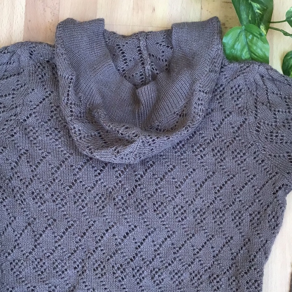 Urban Outfitters RARE Lux Crochet Granny Hooded Cardigan Sweater - Picture 11 of 12